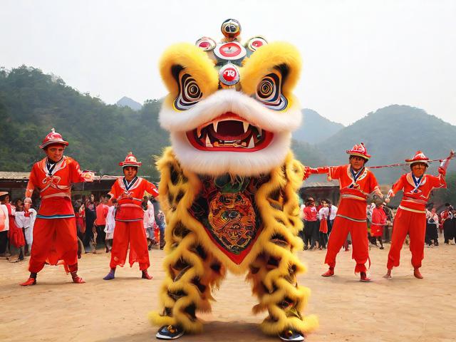 九游体育网站_ 乡村传统舞狮比赛，文化的节奏与运动的激情